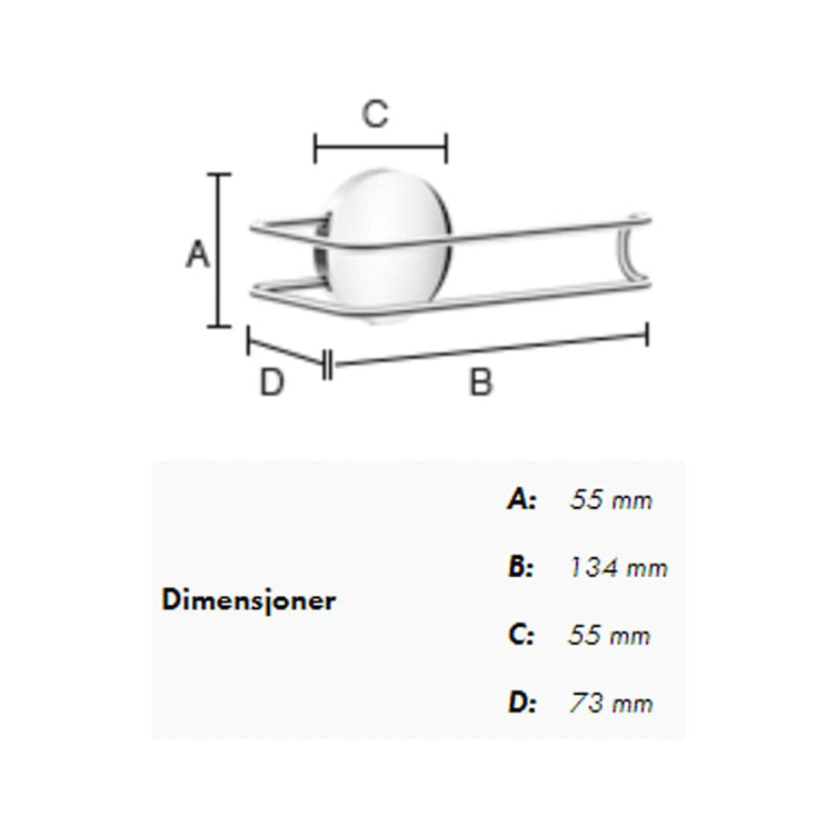 Beslagsboden Puck 3411 Toalettrullholder selvklebende