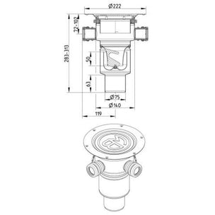 Blucher Multi boligsluk 251 x3 uttak