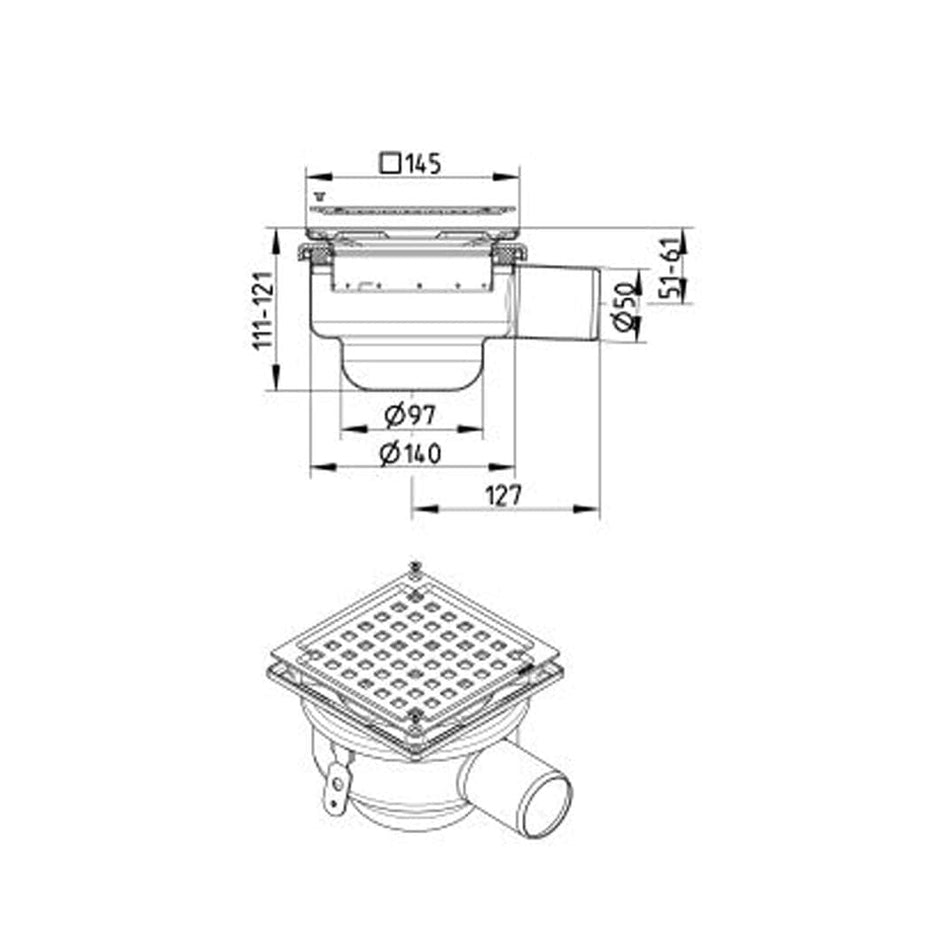 Blucher square 50 boligsluk type 114 Blucher Gulvsluk AH-3394512