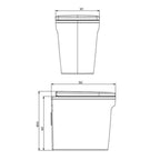 Cinderella Urinal - luktfri og vannfri unisex modell