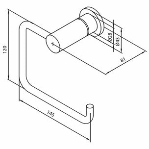 Damixa Silhouet Toalettrullholder