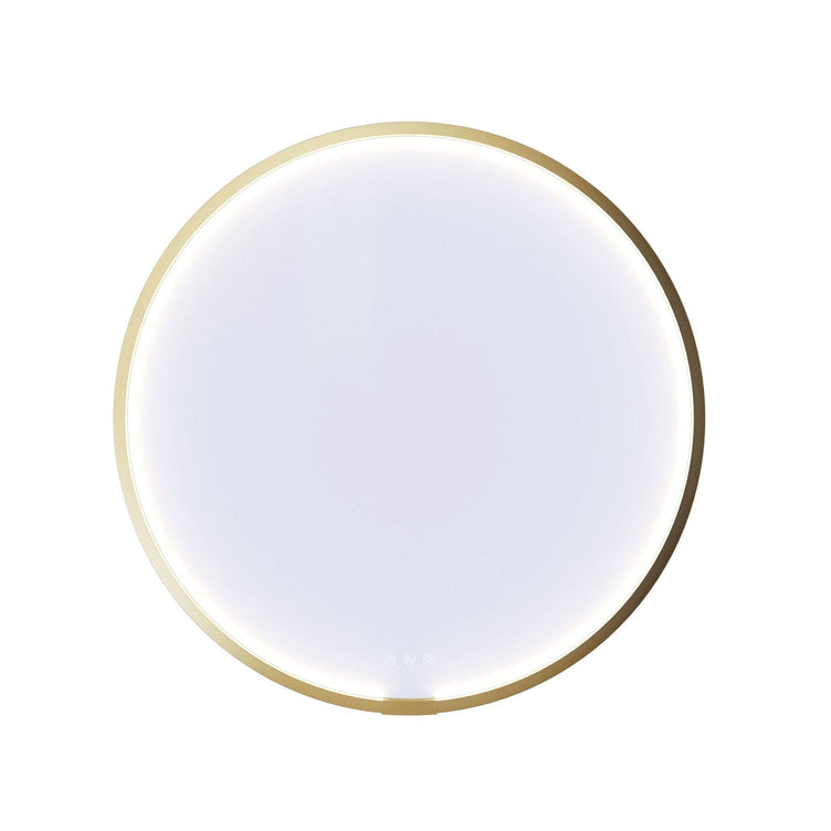 Dansani MOON rundt speil med lys (ramme)