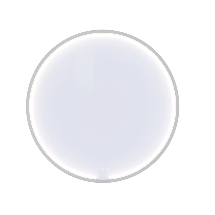 Dansani MOON rundt speil med lys (ramme)