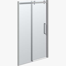 Dansani XXL Deluxe Skyvedør for nisje - Sateng / 120cm / Klart glass