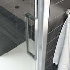 Dansani XXL Skyvedør med 2 sidepanel for rettvegg