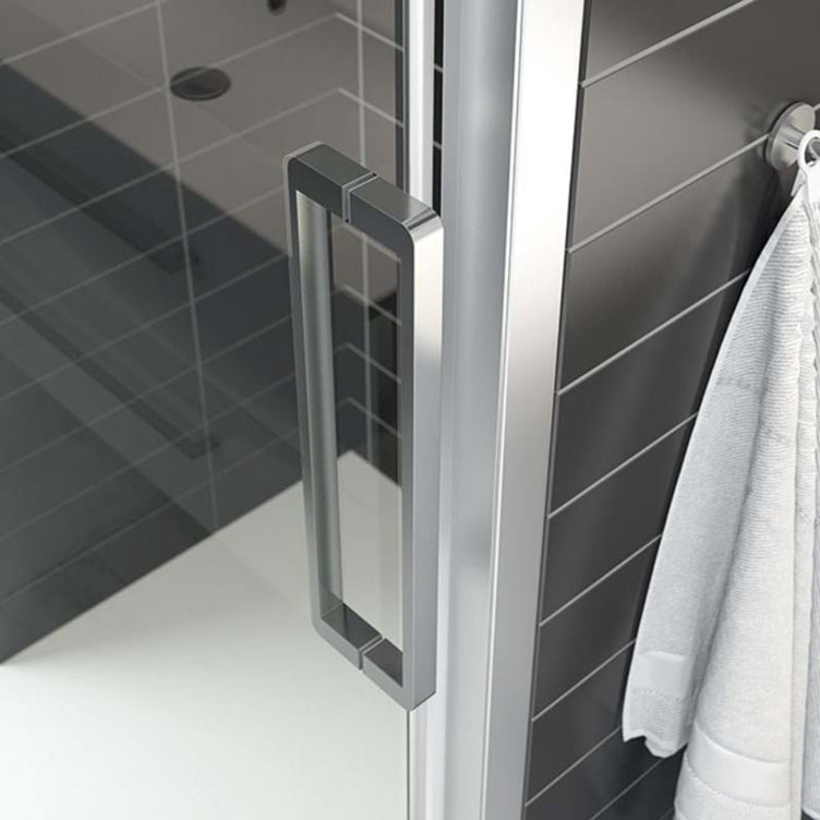 Dansani XXL Skyvedør med 2 sidepanel for rettvegg