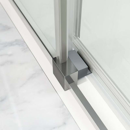 Dansani XXL Skyvedør med 2 sidepanel for rettvegg