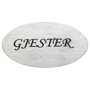 Esbada dørskilt GJESTER matt  børstet