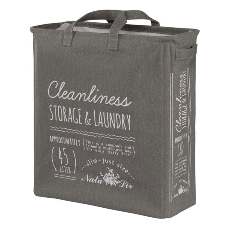 Esbada Laundry skittentøykurv 45L smal Grå Lin