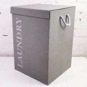 OUTLET: Esbada Laundry skittentøykurv 88L grå Lin