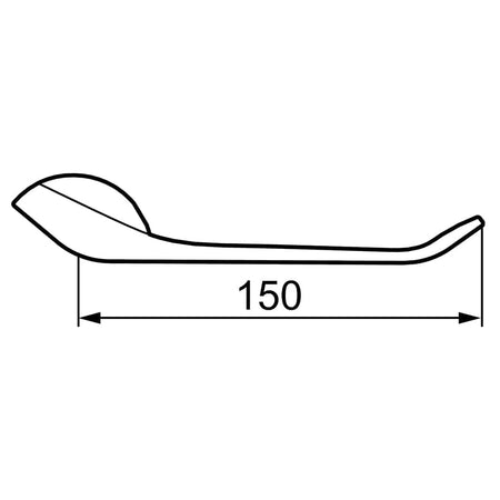 FM Mattsson 9000E Hendel 15cm Krom