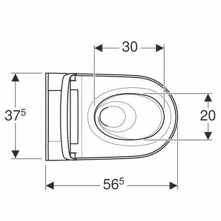 Geberit AquaClean Sela Dusjtoalett vegghengt