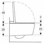 Geberit AquaClean Sela Dusjtoalett vegghengt