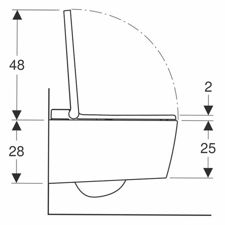 Geberit AquaClean Sela Dusjtoalett vegghengt