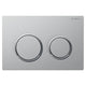 Geberit Omega 20 Betjeningsplate Matt krom / Krom Geberit Betjeningsplate og trykknapper GE-6166055