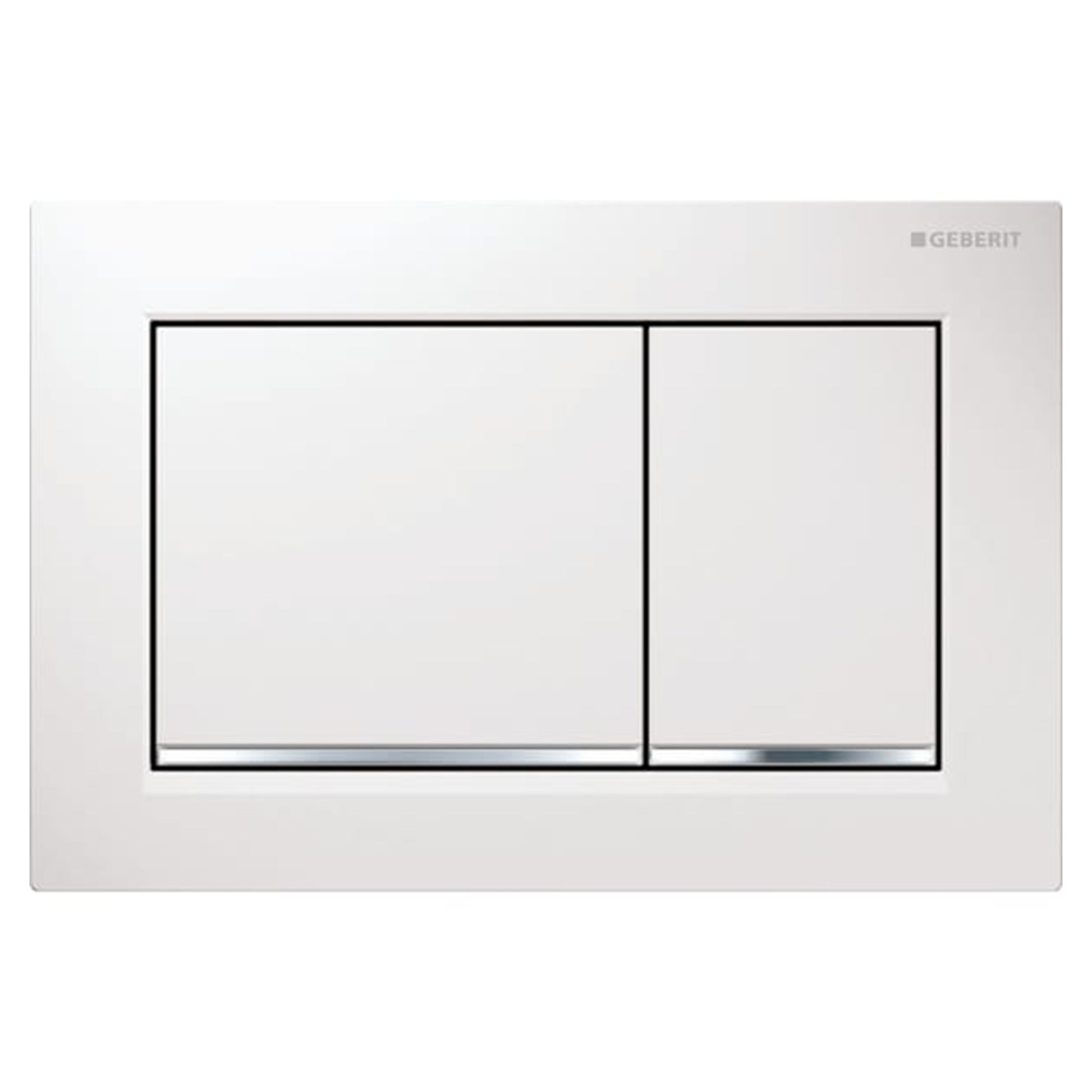 Geberit Omega 30 Betjeningsplate Hvit matt Geberit Betjeningsplate og trykknapper GE-6166057