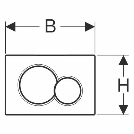 Geberit Sigma01 Rund Betjeningsplate