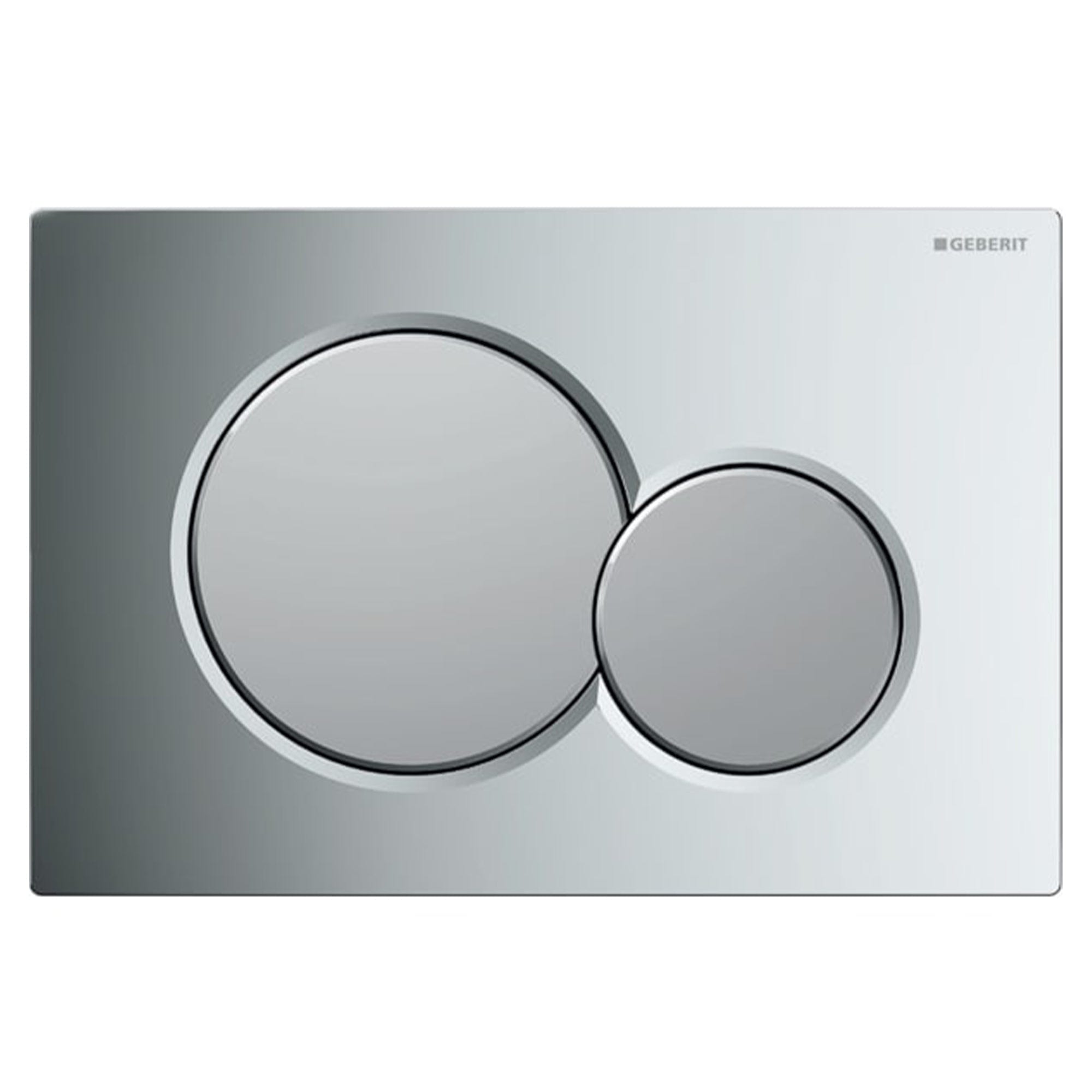 Geberit Sigma 01 Betjeningsplate Krom / Matt krom Geberit Betjeningsplate og trykknapper GE-6166545