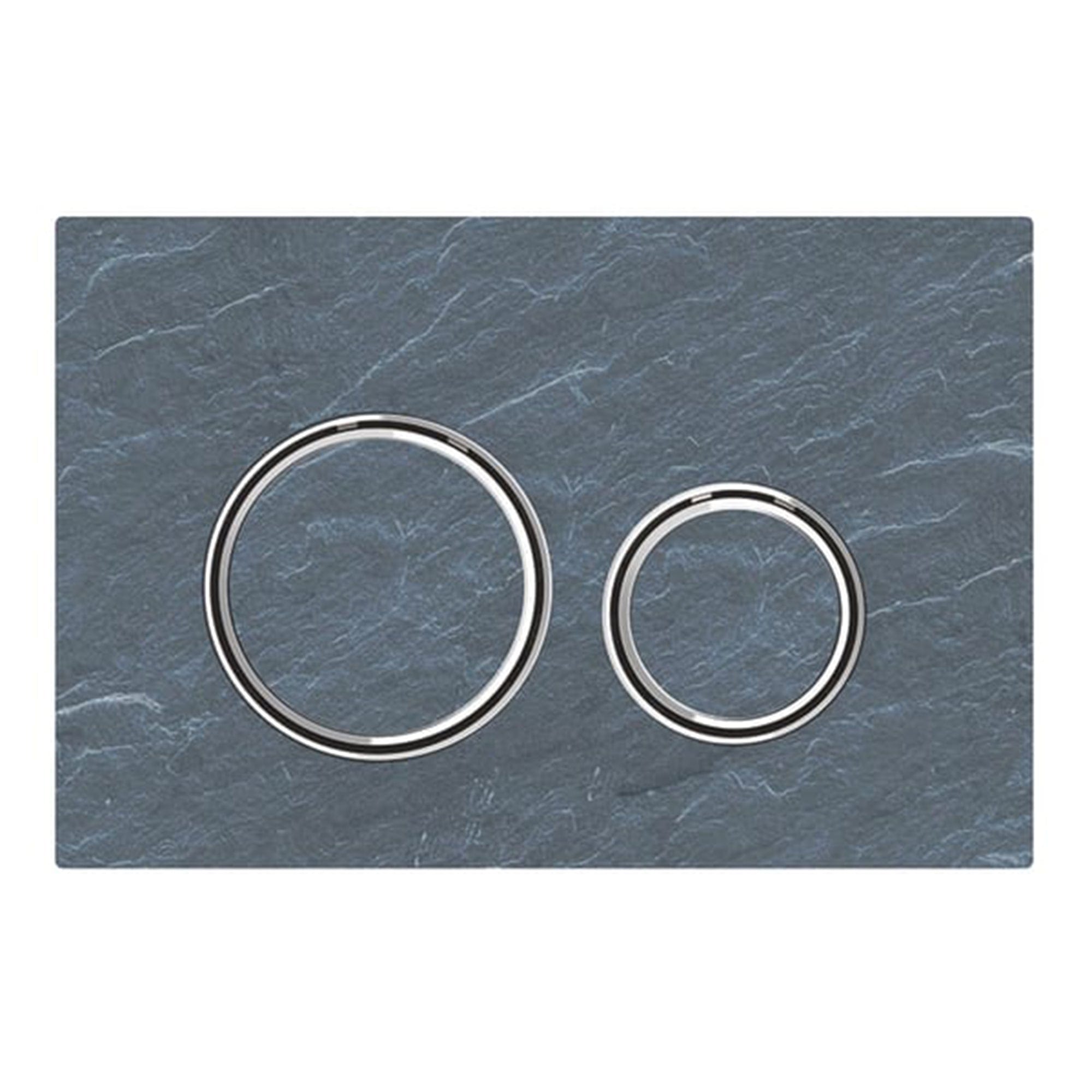 Geberit Sigma 21 Betjeningsplate Mustang skifer / Krom Geberit Betjeningsplate og trykknapper GE-6165817