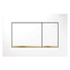 Geberit Sigma 30 Betjeningsplate Hvit / Gull Geberit Betjeningsplate og trykknapper GE-6166738
