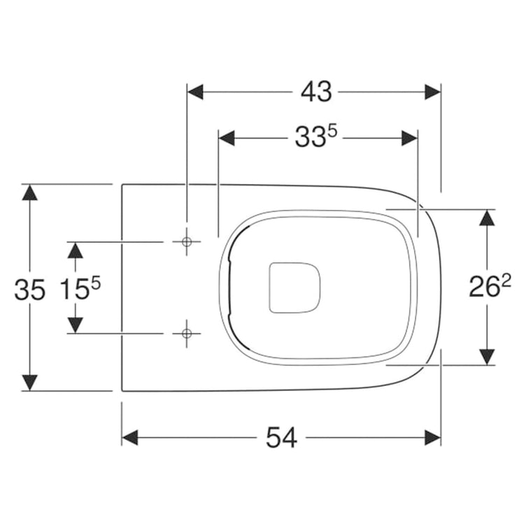 Geberit Smyle Square BTW Toalett