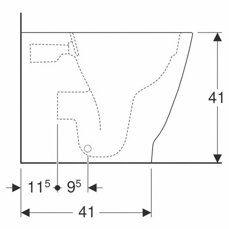 Geberit Smyle Square BTW Toalett