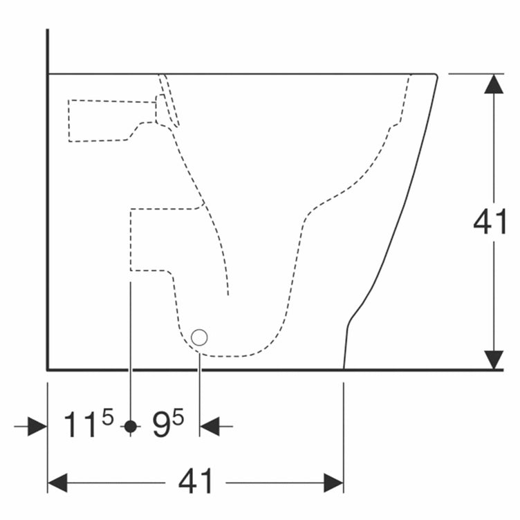 Geberit Smyle Square BTW Toalett