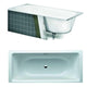 Gustavsberg Duo Badekar for Innbygging - 180x80/190x90 180cm Gustavsberg Firkantet badekar VIL-6030255