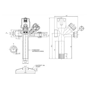 Høiax Kombikran lang type 1/2"x10mm