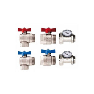 Høiax Kuleventilsett 1" u/termometer RF