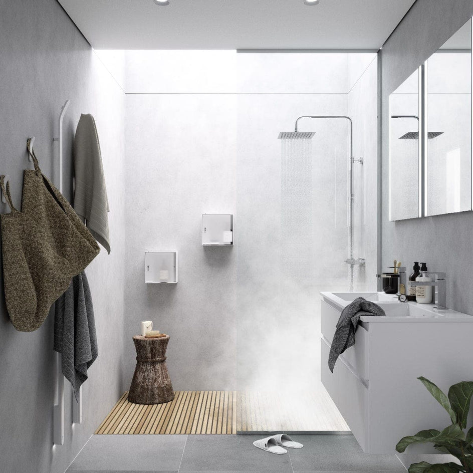 INR Bow Håndkleknagg Svart/Hvit/Krom INR Iconic Nordic Rooms Knagger