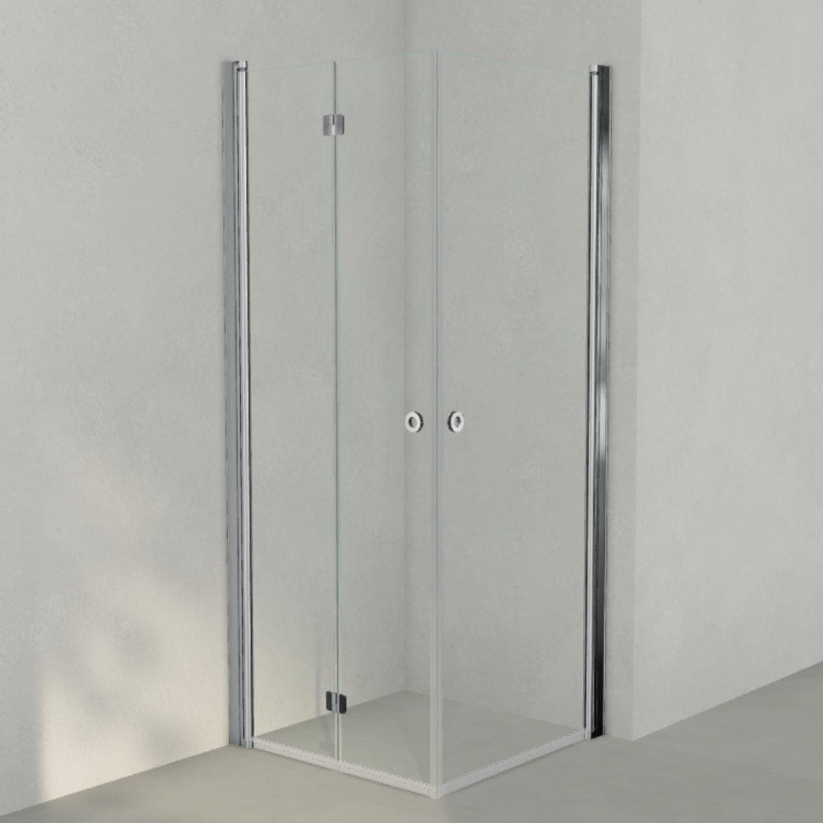 INR Dusjhjørne LINC 66 Flex Original Krom / 80x80cm / Venstre hengslet INR Iconic Nordic Rooms Dusjhjørne INR-566102388