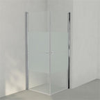 INR Dusjhjørne LINC ANGEL Frostet / Stripe Glass