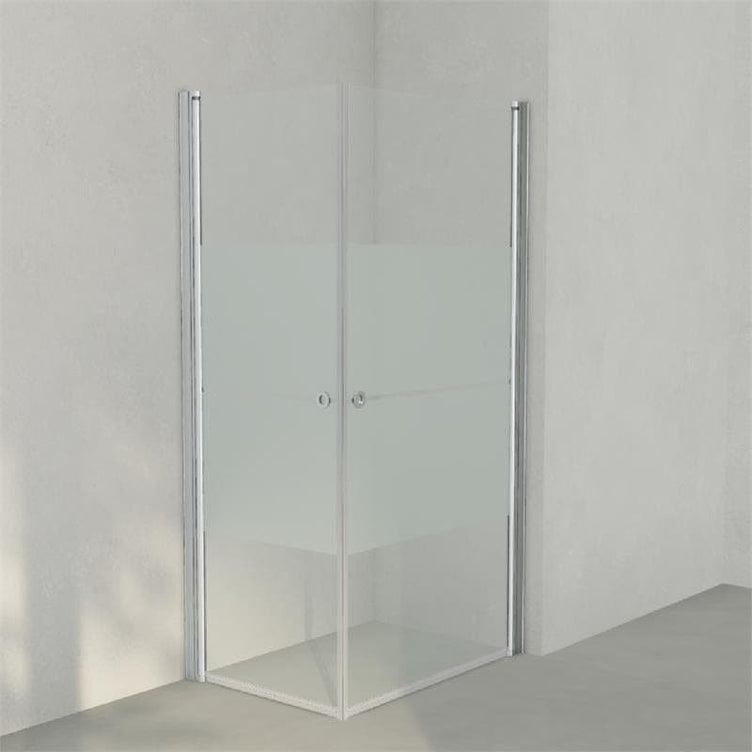 INR Dusjhjørne LINC ANGEL Frostet / Stripe Glass