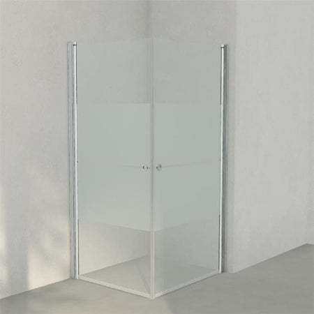 INR Dusjhjørne LINC ANGEL Frostet / Stripe Glass