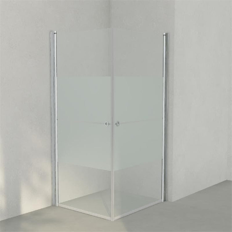 INR Dusjhjørne LINC ANGEL Frostet / Stripe Glass