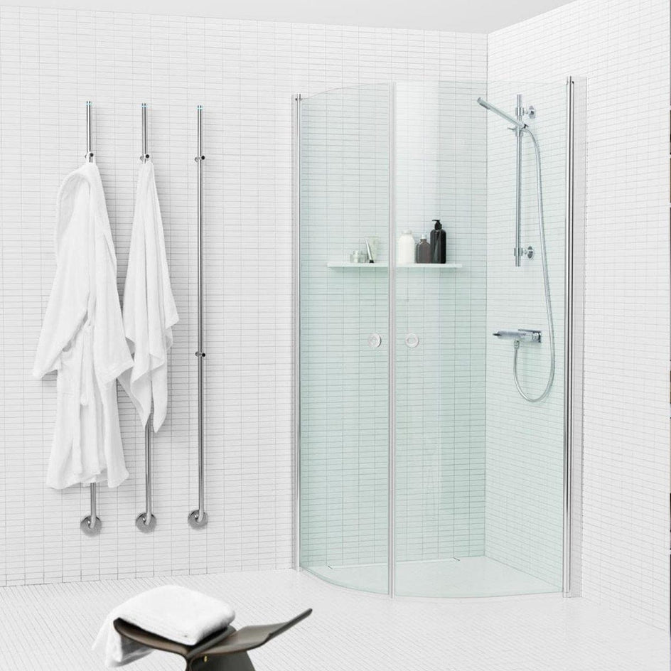 INR Dusjhjørne LINC NIAGARA Lav Modell H180cm - 90x90cm INR Iconic Nordic Rooms Dusjhjørne