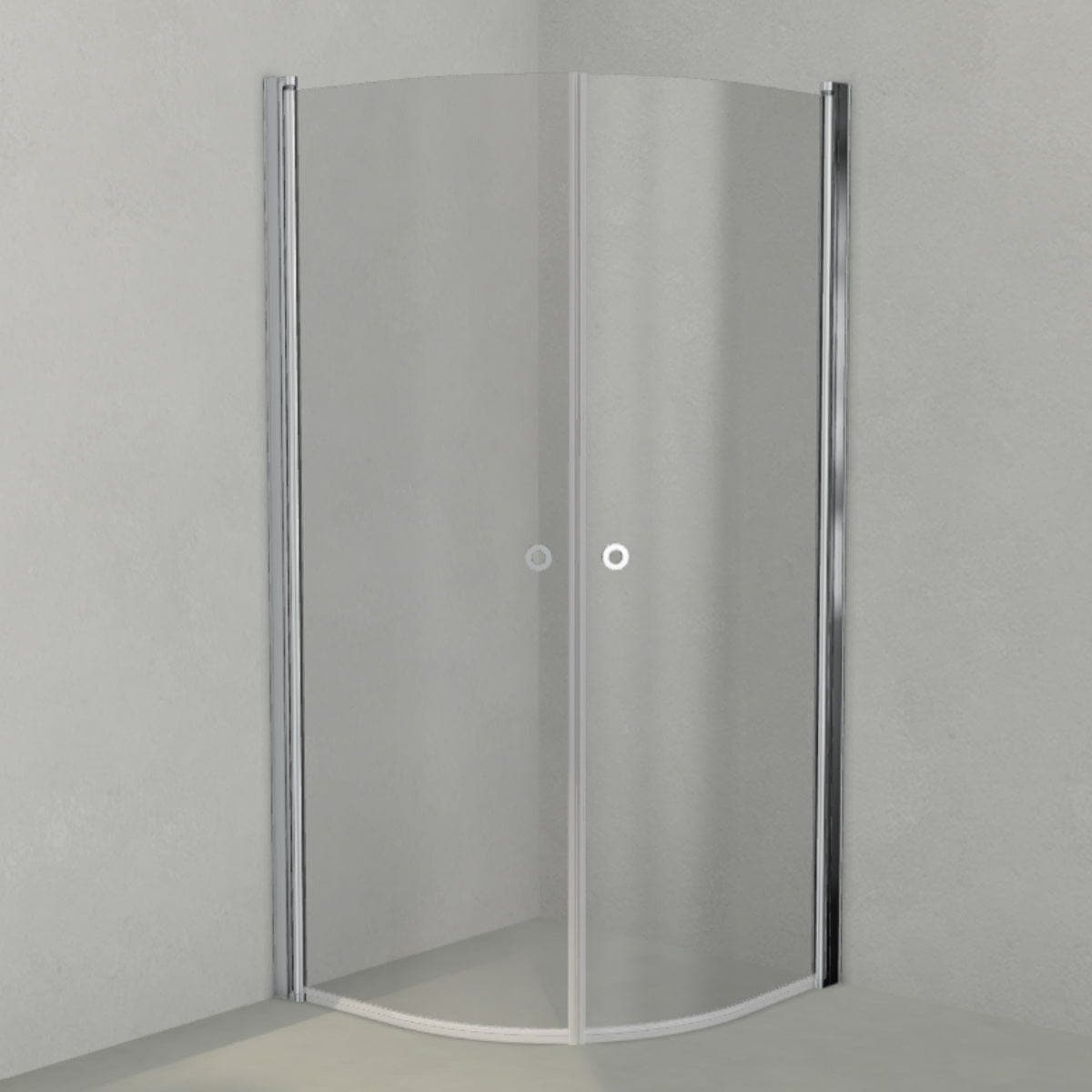 INR Dusjhjørne LINC NIAGARA Original, Grått Glass Krom / 90x90cm / Grått glass INR Iconic Nordic Rooms Dusjhjørne INR-56003399