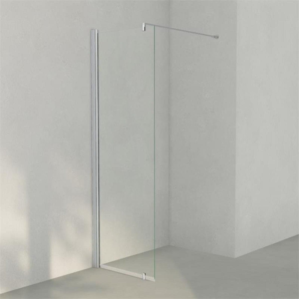 INR Dusjvegg LINC 20 Original Matt aluminium / 67,5cm / Klart glass INR Iconic Nordic Rooms Dusjvegg INR-520002970