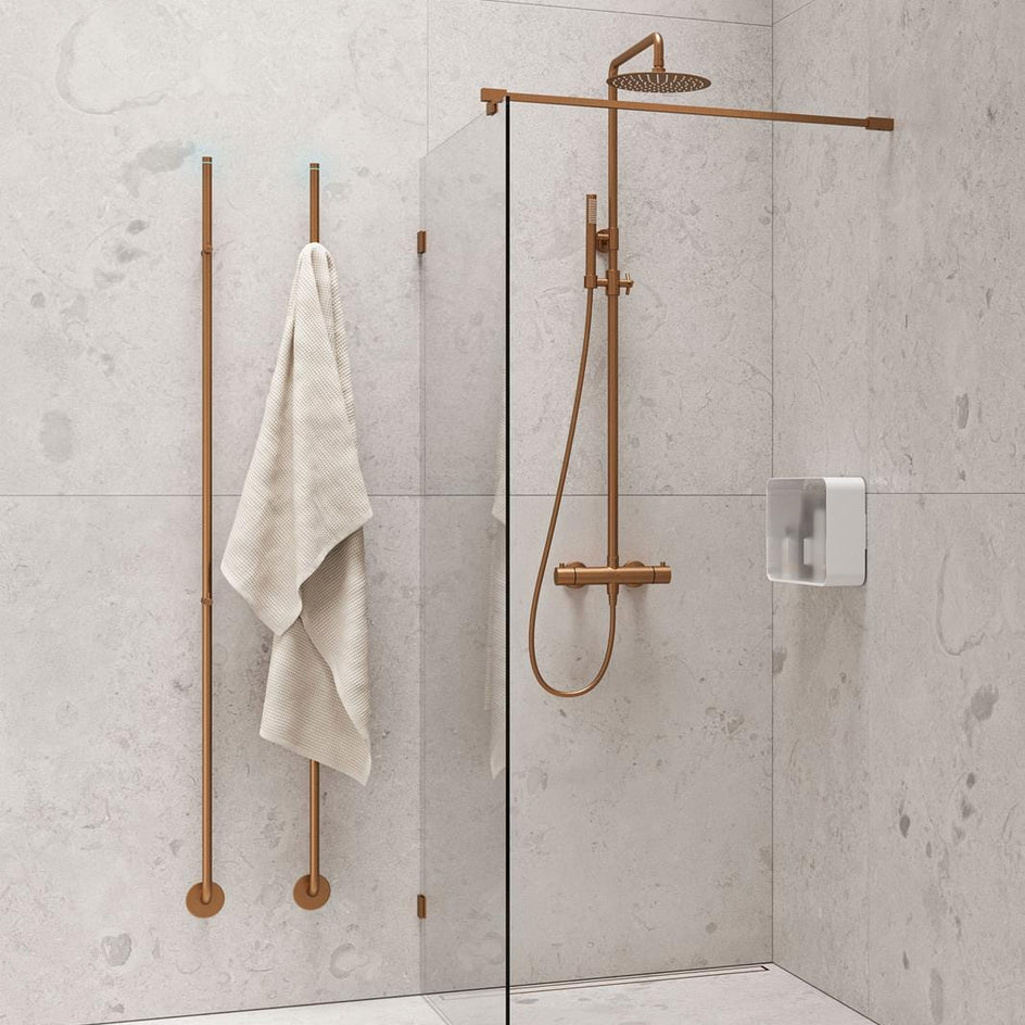 INR Line Håndkletørker H175cm INR Iconic Nordic Rooms Håndkletørker strøm