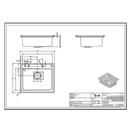 Intra Frame FR 60 SX Kjøkkenvask