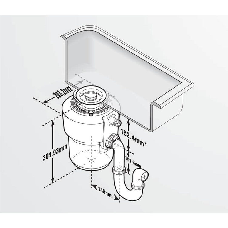 Intra Insinkerator E100 Avfallskvern