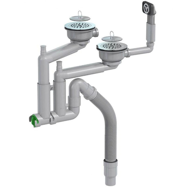 Intra Smartloc Kjøkkenvannlås 3 1/2" dobbel kum