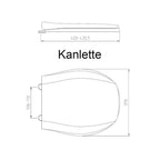 Kanlette Toalettsete 81002 Hvit