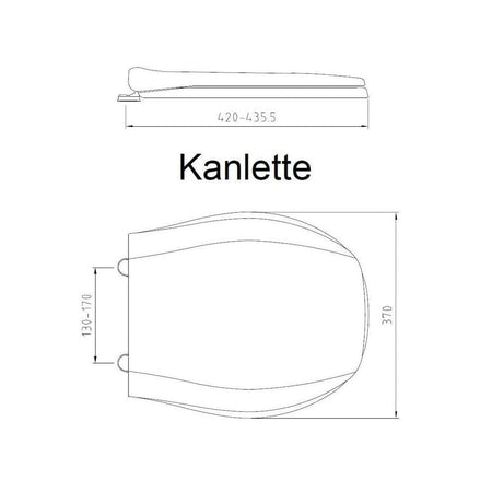 Kanlette Toalettsete 81002 Hvit