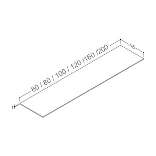 Korsbakken Benkeplate HPL