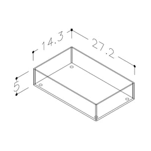 Korsbakken Skuffeinndeler A plexiglass stor 1 rom