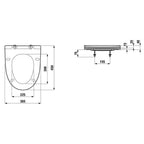 Laufen Kompas/Pro N 891151 Toalettsete hardplast