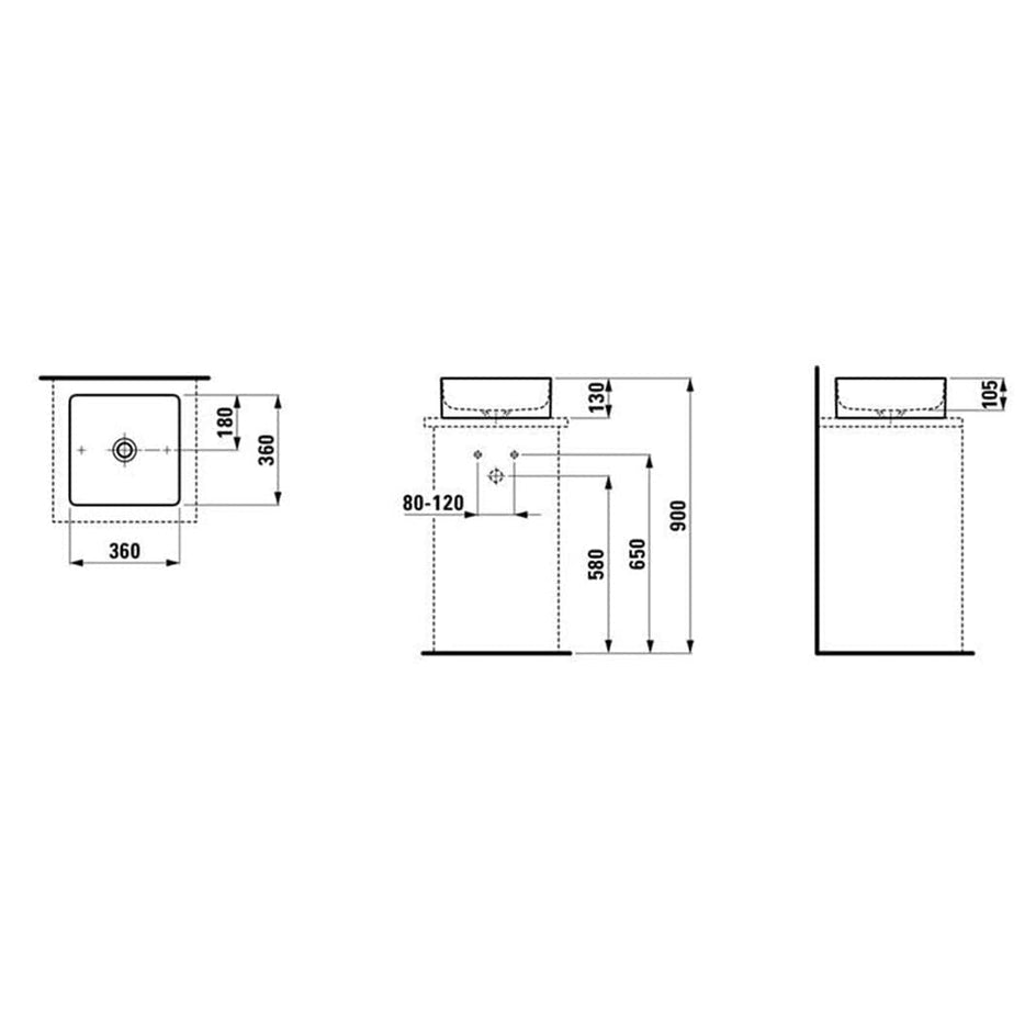 Laufen Living Square 811433 Bolleservant Laufen Bolleservant LA-6121957