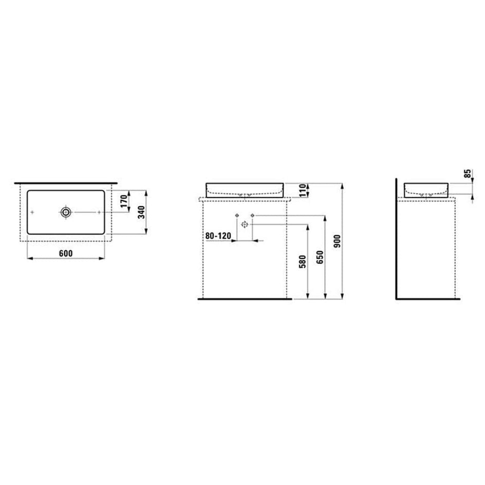 Laufen Living Square 811434 Bolleservant Laufen Bolleservant LA-6121958